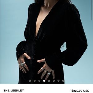 Realisation Par, Leekley Black Velvet Dress